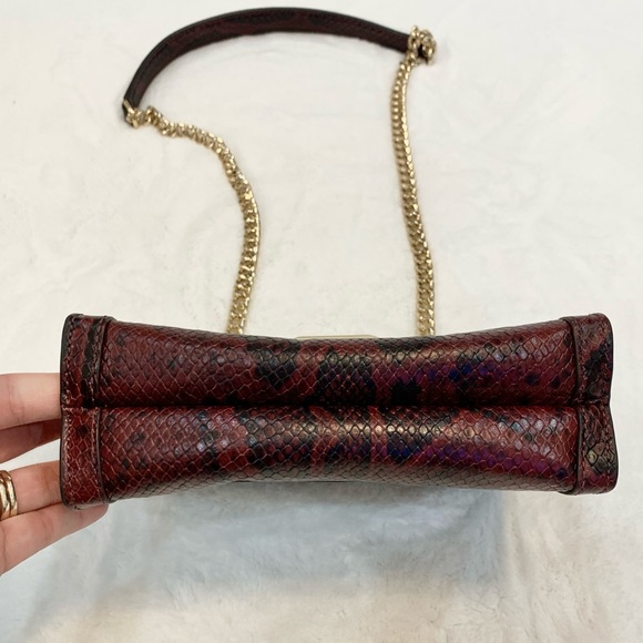 MICHAEL KORS Whitney Small snake skin Leather Shoulder Bag - Picture 5 of 16